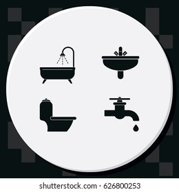 Icon of bathroom equipment.