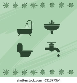 Icon of bathroom equipment.