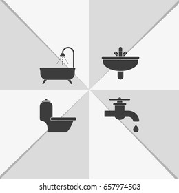 Icon of bathroom equipment.