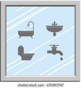 Icon of bathroom equipment.