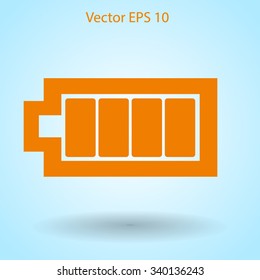 Icon batteries used for various devices vector icon