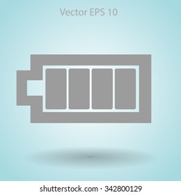 Icon batteries used for various devices vector icon
