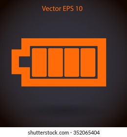 Icon batteries used for various devices vector icon