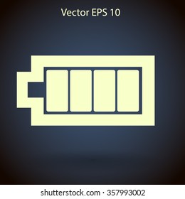 Icon batteries used for various devices vector icon
