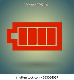 Icon batteries used for various devices vector icon