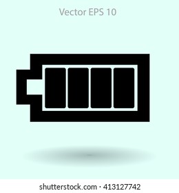 Icon batteries used for various devices vector icon