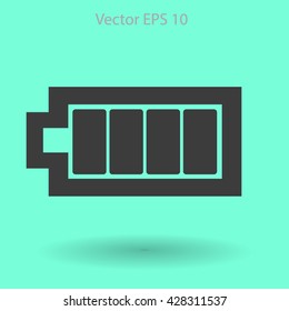Icon batteries used for various devices vector icon