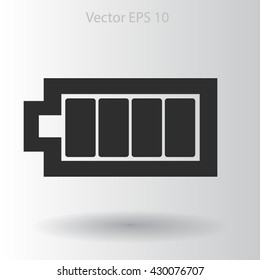 Icon batteries used for various devices vector icon