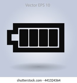 Icon batteries used for various devices vector icon