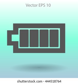 Icon batteries used for various devices vector icon