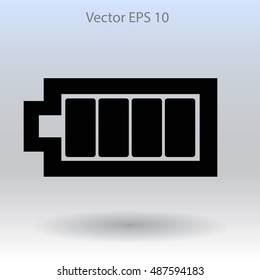 Icon batteries used for various devices vector icon