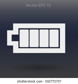 Icon batteries used for various devices vector icon