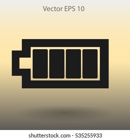 Icon batteries used for various devices vector icon