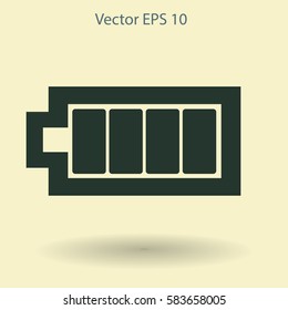 Icon batteries used for various devices vector icon