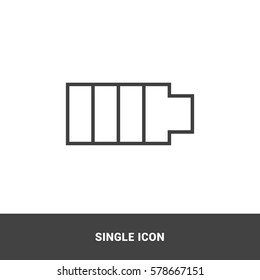 Icon battery Full Single Icon Graphic Design