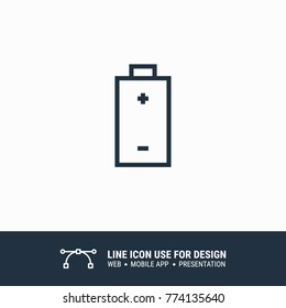 Icon battery graphic design single icon vector illustration
