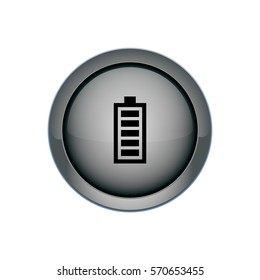Icon battery indicator in insanely beautiful round button