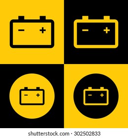 Icon of Battery For Mobile & Web. Eps-10.