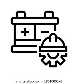 Icon Battery With Style Outline