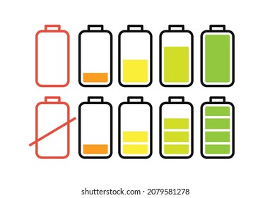 Icon of battery vector design