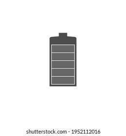 vector de batería de icono aislado en fondo blanco