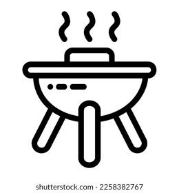 Icon BBQ illustration can be used for web app info graphic etc