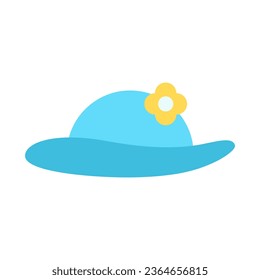icon beach hat, editable file