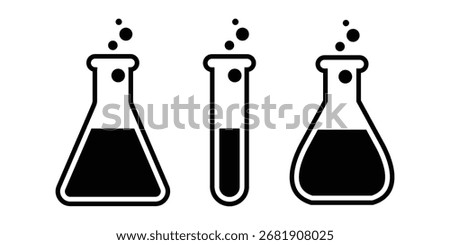 icon of a beaker containing chemicals