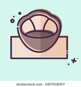 Icon Bean Bag. related to Home Decoration symbol. MBE style. simple design editable. simple illustration