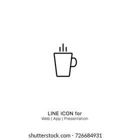 Icon bean brew cafe coffee cup drink glass graphic design single icon vector