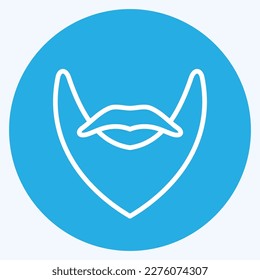 Icon Beard. related to Barbershop symbol. Beauty Saloon. simple illustration