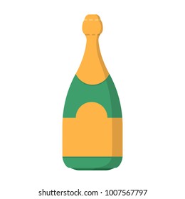 Icon Beautiful glass champagne bottle