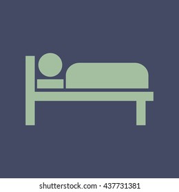 Icon of Bed. Eps-10.