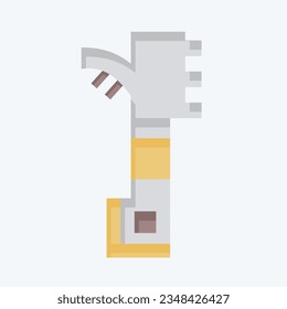 Icono Bee Hive Scraper. relacionado con el símbolo de Apiary. estilo plano. diseño simple editable. ilustración simple