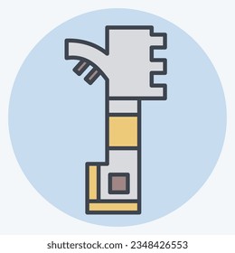 Icon Bee Hive Scraper. related to Apiary symbol. color mate style. simple design editable. simple illustration