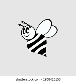 icon bee images vector design