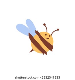 Icon of a bee on a white background.