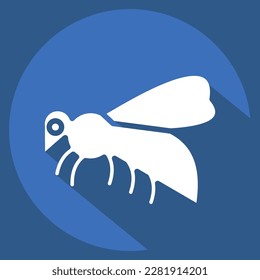 Icon Bee. related to Domestic Animals symbol. simple design editable. simple illustration