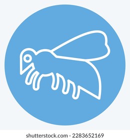 Icon Bee. related to Domestic Animals symbol. simple design editable. simple illustration