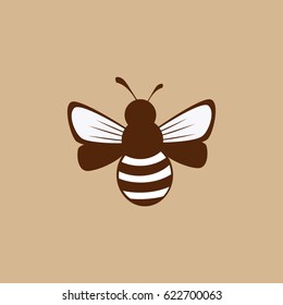 Icon of the bee. vector. EPS10.