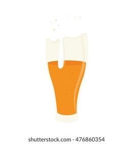 icon beer drink liquid isolated