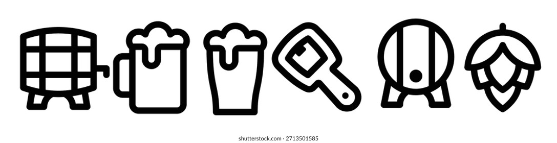 Symbol Beer Line, Vektorgrafik
