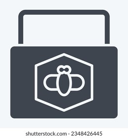 Icon Beeswax. related to Apiary symbol. glyph style. simple design editable. simple illustration