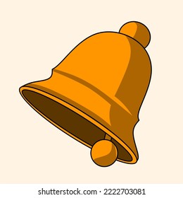 Diseño de campana de iconos, icono sencillo con concepto de elegancia, timbre de icono para su diseño
