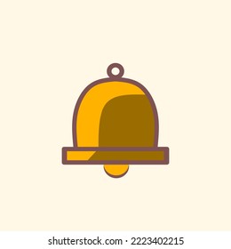 Icon bell design, simple icon for your design, elegance concept