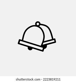 Icon bell design, simple icon for your design, elegance concept
