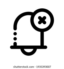 Icon Bell Error With Style Outline
