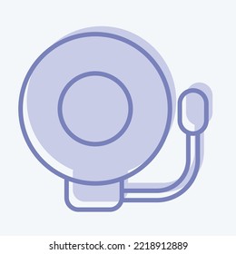 Icon Bell. related to Combat Sport symbol. two tone style. simple design editable. simple illustration.boxing