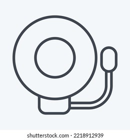 Icon Bell. related to Combat Sport symbol. line style. simple design editable. simple illustration.boxing