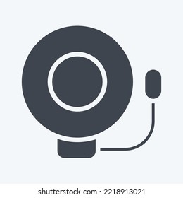 Icon Bell. related to Combat Sport symbol. glyph style. simple design editable. simple illustration.boxing